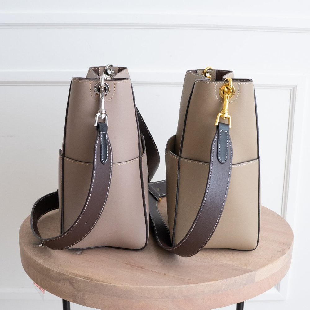 *NEW* The Jordan Leather Bucket Bag - Pale Rose - Picture 7 of 7